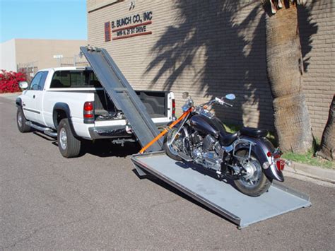 Since this truck bed organizer is flat, you can also put other cargo on top of it, allowing you to further maximize. MC Platforms - MOTORCYCLE LOADER