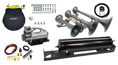Kleinn Automotive Air Horns Sdkit17 734stl Air Horn Kit Fits Select