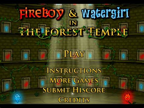 Fireboy And Watergirl In The Forest Temple Full Walkthrough Youtube