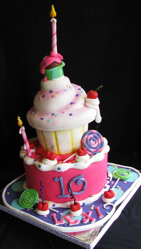 A birthday cake is a cake eaten as part of a birthday celebration. Whimsical 10Th Birthday Cake - CakeCentral.com