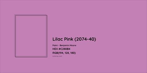 Benjamin Moore Lilac Pink 2074 40 Paint Color Codes Similar Paints