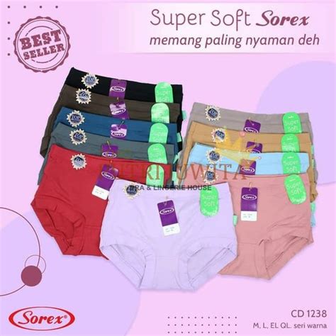 Jual Cd Sorex 1238 Celana Dalam Wanita Super Soft Cutting Boxer Di