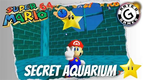 Super Mario 64 Castle Secret Stars The Secret Aquarium Youtube