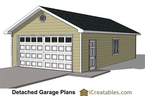 Single Car Garage With Loft Plan 21701dr One Car Garage With Free