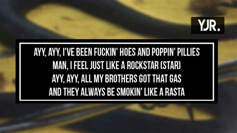 Living like a rockstar, i'm living like a rockstar (ayy). Post Malone - rockstar ft. 21 Savage (Lyrics) - YouTube