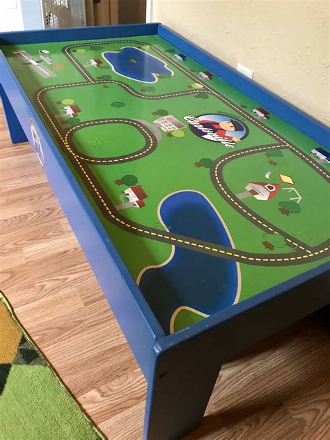 Train Table Makeover With Alphabet Magnets