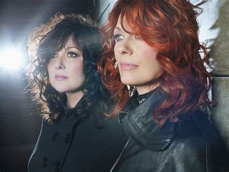 ann and nancy wilson of heart very cool started to listen to their 70 s stuff in the 80 s
