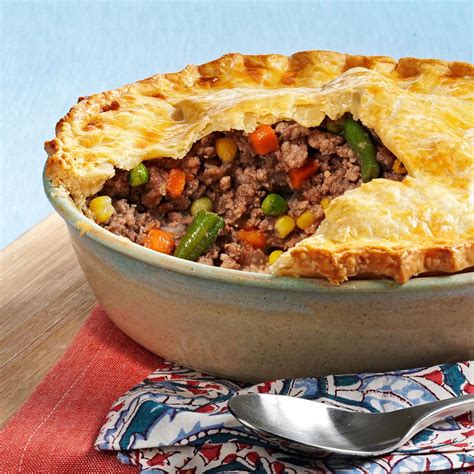 French Meat And Vegetable Pie Recipe Taste Of Home