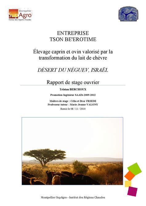 Rapport Stage Agricole Israël By Tristan Berchoux Issuu