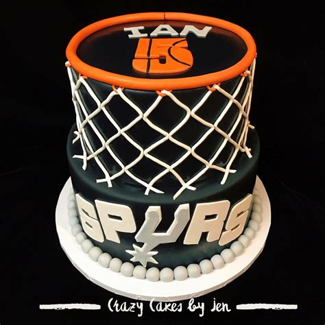 San Antonio Spurs Cake Spurs Cake Basketball Cake Fondant Cakes Birthday