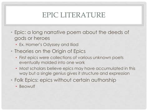 Ppt Epic Poetry Powerpoint Presentation Free Download Id3088793