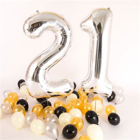 Happy 21st Birthday Balloons By Bubblegum Balloons