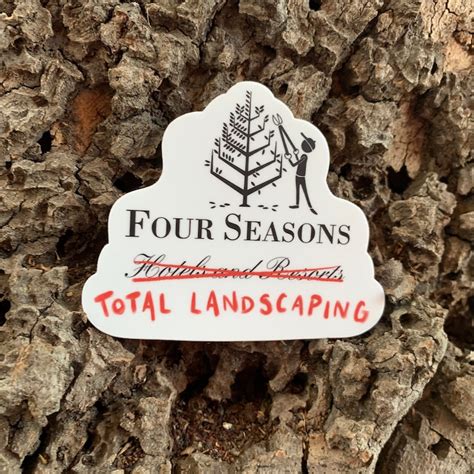 Four Seasons Total Landscaping 3 X 253 Die Cut Etsy