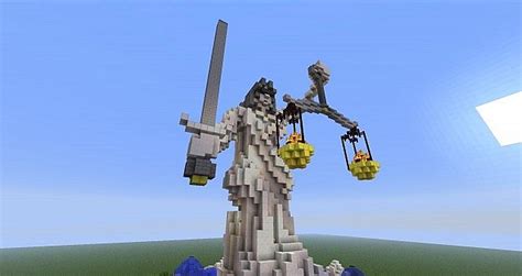 Justitia Statue Personification Of Justice Minecraft Project
