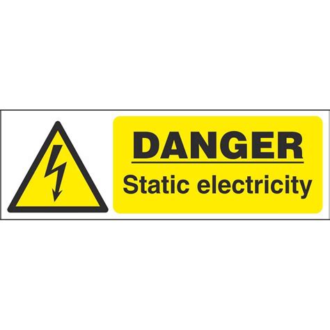 Danger Static Electricity Signs Electrical Hazard Safety Signs