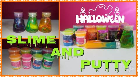 One Dollar Target Halloween Slime And Putty Review Youtube