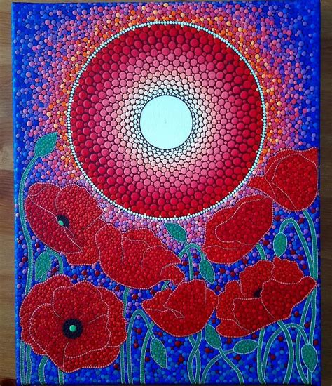 Finally The Finished Painting ️ Adoration Sunset Poppies ️ ️ ️