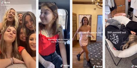 this new tiktok trend shows the before and after of a girls night out and it s very relatable