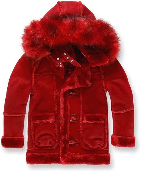 Jordan Craig Shearling Jacket 12 Red At Amazon Mens Clothing Store