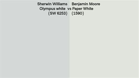 Sherwin Williams Olympus White Sw 6253 Vs Benjamin Moore Paper White