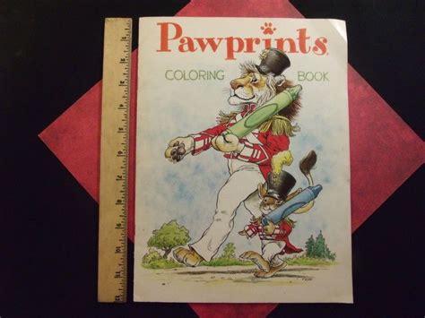 1983 Pawprints Wallace Tripp Illustration Coloring Book Front Cover