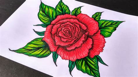 How To Draw A Rose With A Pen This Drawing Lesson Will Walk You Step