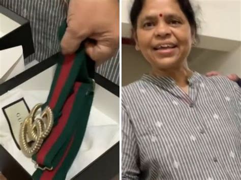 viral video this desi mom s reaction at rs 35k gucci belt is funny viral viral videos