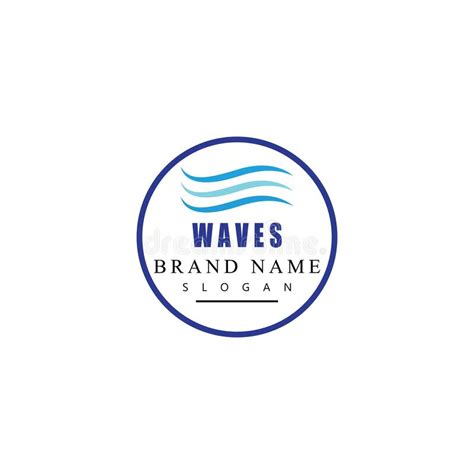 Water Wave Icon Vector Illustration Design Logo Stock Vector