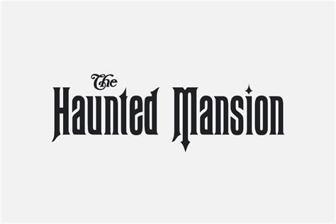 The Haunted Mansion Font Free Download Fontswan