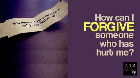 How Can I Forgive Those Who Sin Against Me