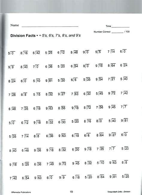 Math Worksheet For 6th Grade