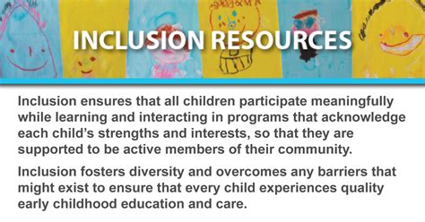 Inclusion Resources Early Childhood Teacher Teaching Info Early