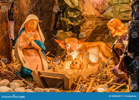 Christmas Nativity Scene Stock Image Image Of Nativity 82805487