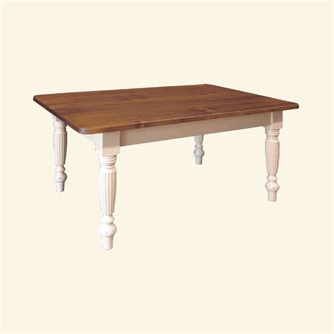 French Country Fluted Leg Dining Table French Country Dining Tables
