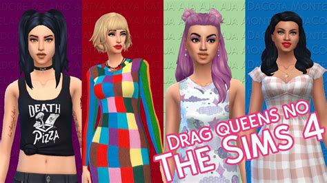 Eu Fiz Quem Criando Drag Queens No The Sims 4 Youtube