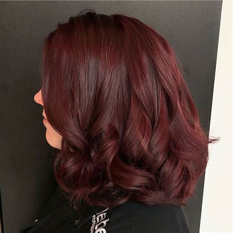 Couleur De Cheveux Aubergine Rouge Aubergine Hair Color Aubergine