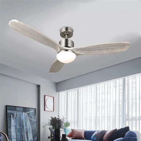 Ceiling fan with led light. 52" Mayna 3 - Blade LED Standard Ceiling Fan with Remote ...