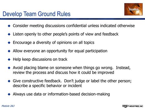 Examples Of Team Ground Rules