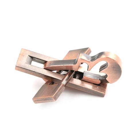 Top quality puzzles on top quality paper. 1* Vintage Metal Puzzle IQ Mind Brain Teaser Educational ...
