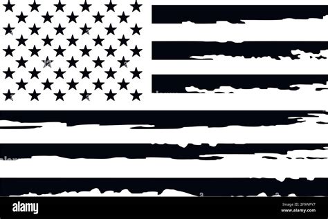 Grungy American Flag Black And White Stock Photos And Images Alamy
