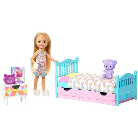 Mod the sims barbie bedroom set for little. Barbie Club Chelsea Bedtime Doll and Bedroom Playset ...