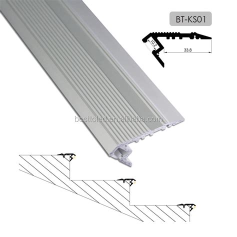 Customized Grooved Stair Nosing Edge Led Aluminum Profiles Led Strip Light Buy High Quality
