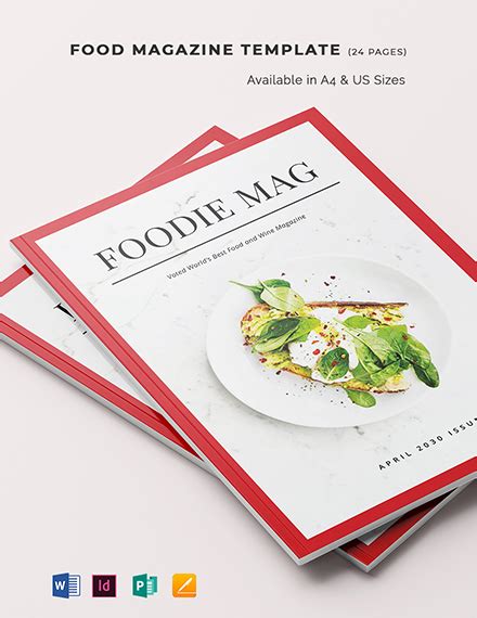 Food Magazine Template 11 Free Psd Indesign