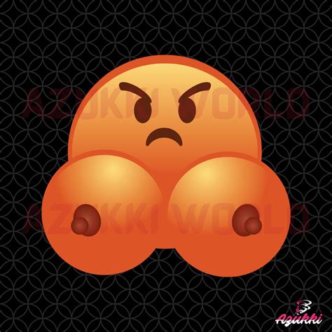 Angry Boobies Emoji Svg Png Emoji Designs Boobies Graphics Boob Illustration Vector