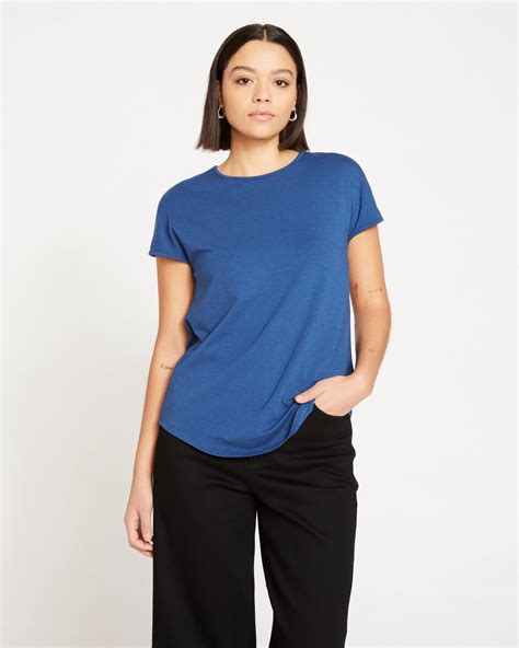 Cap Sleeve Tee Rex True Blue Universal Standard