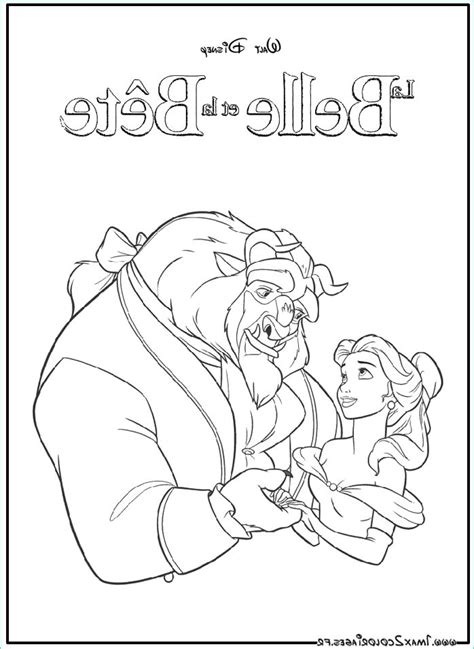 Coloriage Disney La Belle Et La Bete Beau Images Coloriages Du Film La