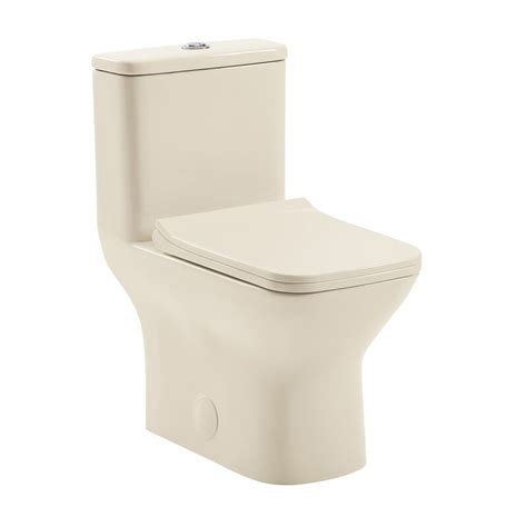 Swiss Madison Carre 128 Gpf Dual Flush Square One Piece Toilet Seat