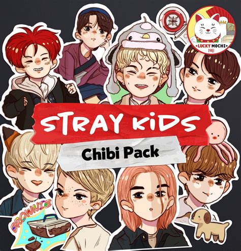 Stray Kids Chibi Sticker Pack 15 Pezzi Kawaii Kpop Etsy Italia