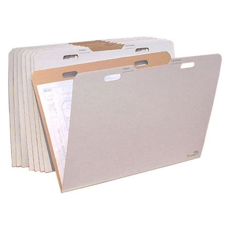 Aos Vfolder 8 Pack Rigid Storage Folder For 22x34 And 24x36 Documen