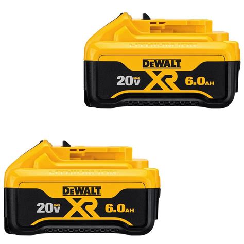 Dewalt 20v Max Xr Premium Lithium Ion 60ah Battery Pack 2 Pack